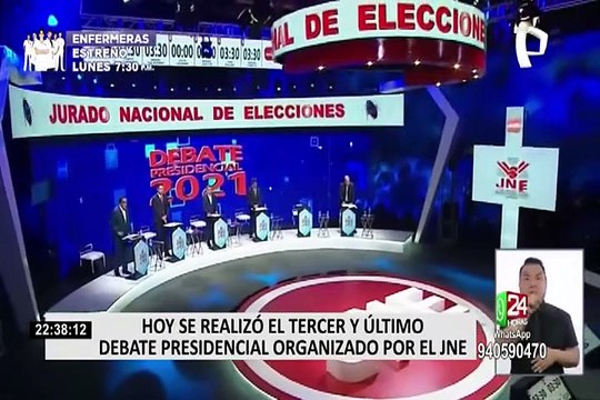 Elecciones 2021: candidatos expusieron sus propuestas en tercera fecha del Debate Presidencial