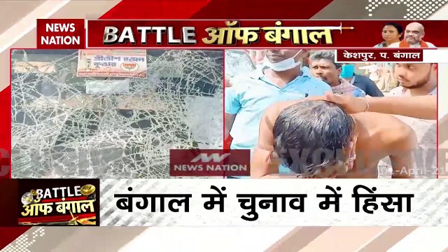 Bengal Assembly Election: केशपुर में बीजेपी नेता तन्मय घोष की कार पर TMC कार्यकर्ताओं का हमला