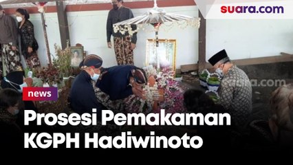 Prosesi Pemakaman KGPH Hadiwinoto di Kotagede, Kota Yogyakarta