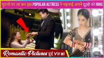 This Popular Actress Goes On Knees For Ring Ceremony | Pictures Viral