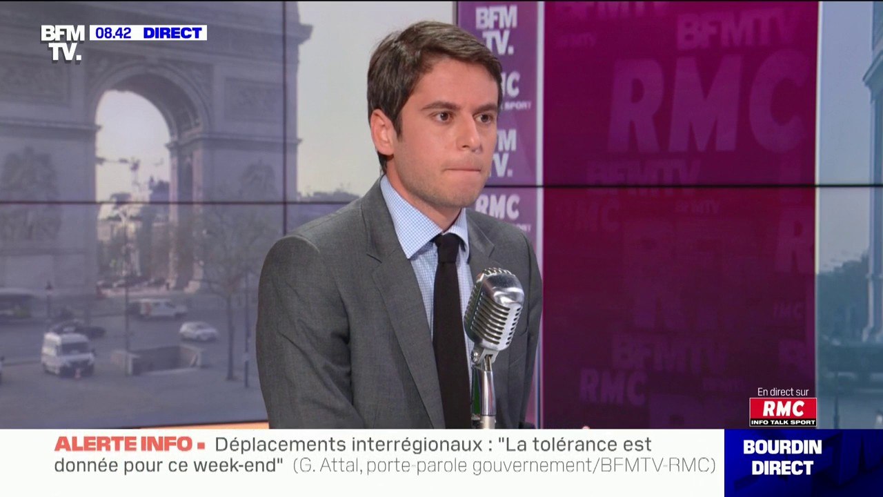 Déplacements interrégionaux: Gabriel Attal rappelle que "la tolérance est donnée pour ce week-end"