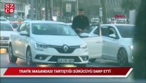 Beyoğlu'nda trafik magandası tartıştığı sürücüyü darp etti
