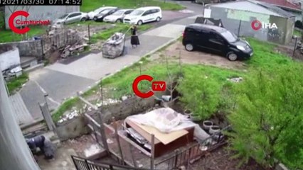 Maltepe'de kağıt toplayıcılarının hırsızlık yaptığı anlar kamerada