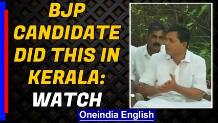 BJP candidate CG Rajagopal finds innovative way to attract voters: Watch | Oneindia News