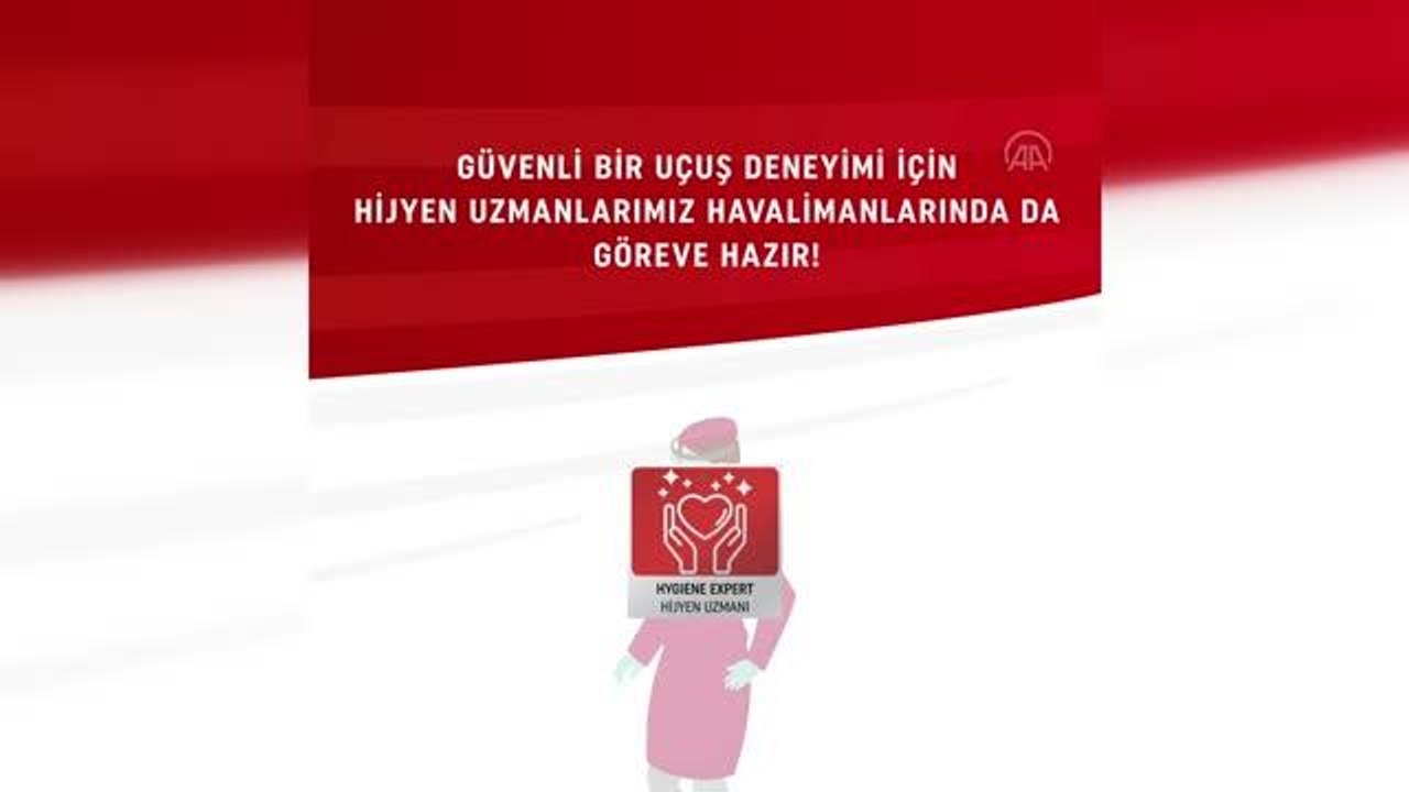 THY yer hijyen uzmanları, Sabiha Gökçen Havalimanı'nda görevine başladı