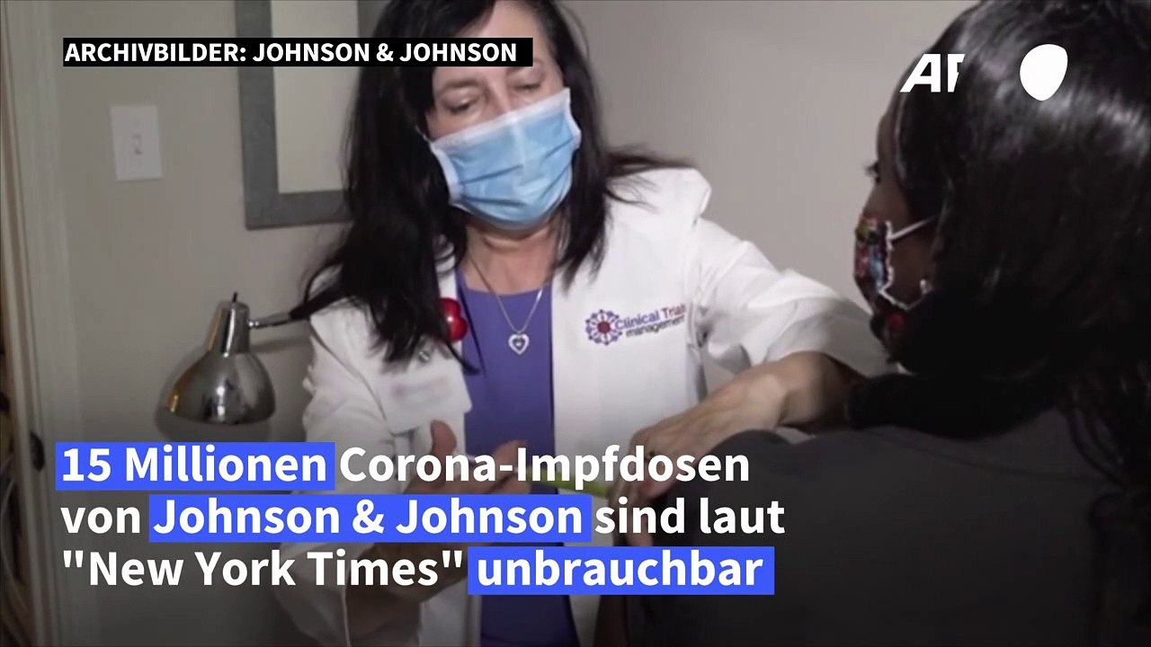 Millionen Impfdosen von Johnson & Johnson unbrauchbar