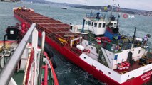 İstanbul Boğazı'nda korkutan gemi arızası