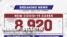 DOH reports 8,920 new cases, bringing the national total to 756,199, as of April 1, 2021