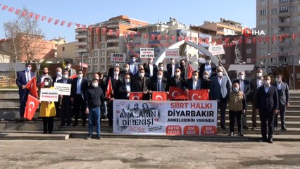 Diyarbakır annelerine destek için Siirt'ten yola çıktılar