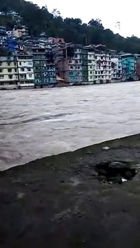 Overflowing water right now