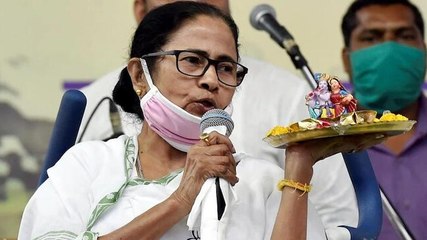 Mamata outside booth in Nandigram, says outsiders brought to create chaos