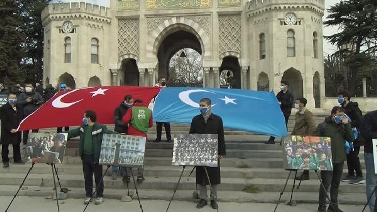 DOĞU TÜRKİSTAN PLATFORMU'NDAN BEYAZIT MEYDANI'NDA EYLEM