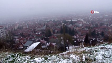 Nisan ayı Eskişehir'e karla geldi