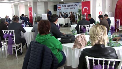 Büro Memur Sen Başkanı Yazgan, Antalya Şubesinin Genel Kuruluna katıldı
