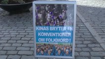 STOCKHOLM - İsveç'te Çin'in Uygur Türklerine yönelik politikası protesto edildi