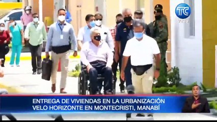 Presidente Moreno participó de entrega de viiendas en Montecristi, Manabí