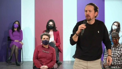 Pablo Iglesias presenta su candidatura en Madrid