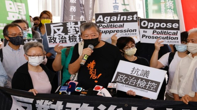 Veteran Hong Kong democracy leaders convicted over peaceful rally