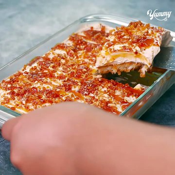Butterscotch Bread Pudding | No Bake Easy Dessert Recipe | Eggless & Without Oven | Yummy