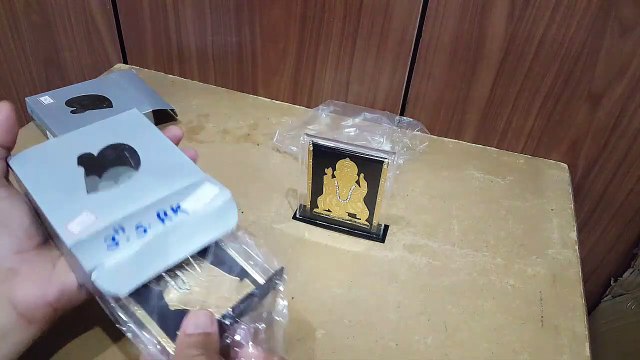 Unboxing and Review of Gold Plated Radha Krishna Frame - Car Dashboard Home Decor
