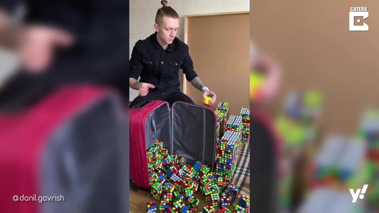 Jetzt wird es bunt: Kunstwerke aus Zauberwürfeln