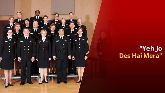 US Navy Personnels Sing SRK’s Swades Song