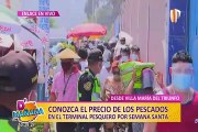 Semana Santa: largas colas para ingresar al terminal pesquero de VMT