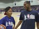 LaMarcus Aldridge & Miles Brown Show Their Skills at Jr. NBA Event