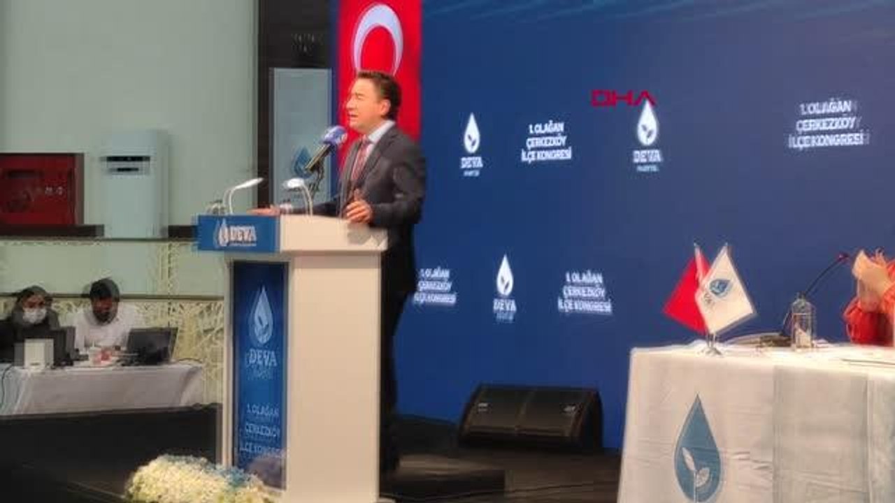 TEKİRDAĞ Ali Babacan, partisinin Çerkezköy kongresine katıldı