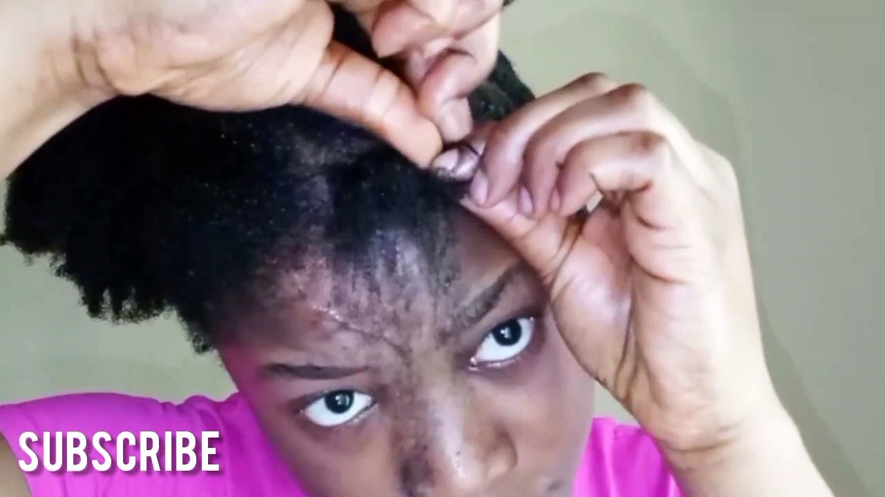 Flat twist hair style