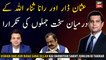 Repetition of harsh words between Usman Dar and Rana Sanaullah