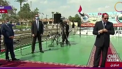 Sisi'nin konuşması yarıda kaldı