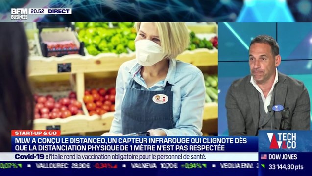 Start up & co : MLW a conçu le Distanceo, un capteur infrarouge qui clignote dès que la distanciation physique de un mètre n'est pas respectée - 01/04