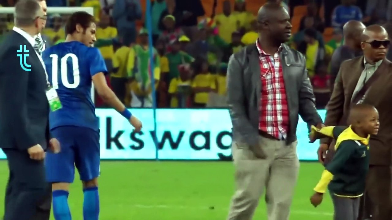 Rare Pitch Invasion in Football