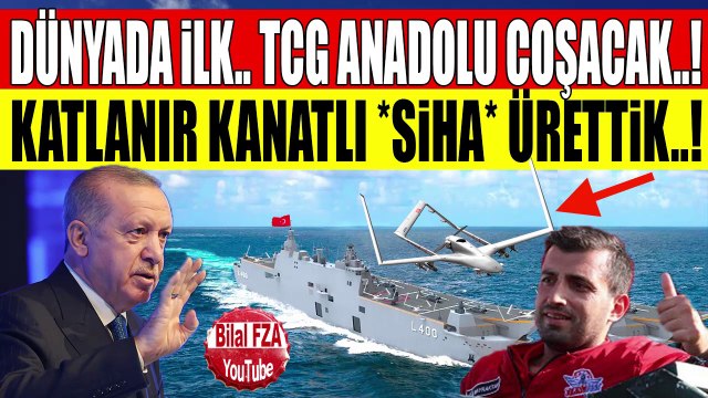 Dünyada ilk KATLANIR KANATLI SİHA ÜRETTİK Denizlerde Hoplatmaya Devam