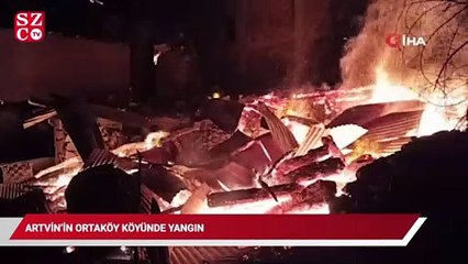 Artvin Valiliği'nden Ortaköy'de çıkan yangınla ilgili açıklama