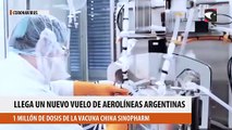 Llega un nuevo vuelo de aerolineas argentinas