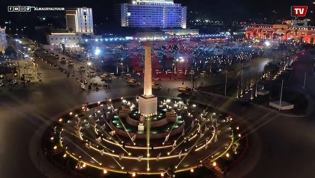 بروفات موكب توابيت المومياوات الملكية في ميدان التحرير