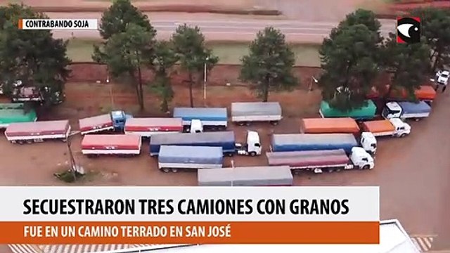 Contrabando de soja en Misiones: secuestraron tres camiones con granos que evadieron los controles fiscales