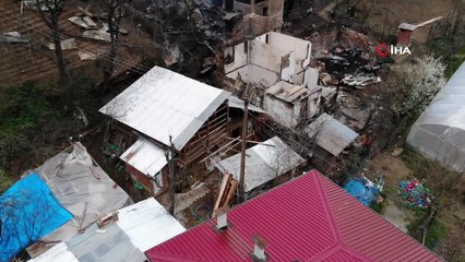 Artvin’de yangının boyutu gün ağarınca ortaya çıktı