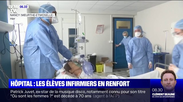 Covid-19: les élèves infirmiers appelés en renfort à l'hôpital
