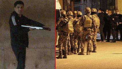 Önce polisi sonra kendisini öldürmek isteyen genç, elinde tüfekle ortalığı birbirine kattı