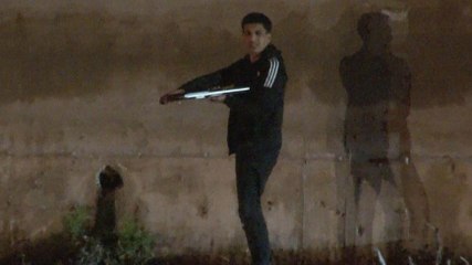 Elindeki tüfekle terör estirdi