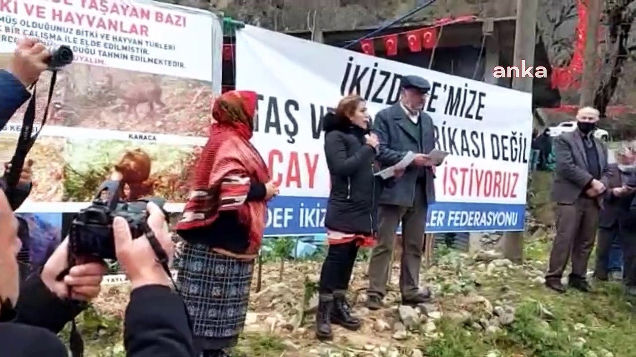 İkizdere'de taş ocağına karşı protesto: "Kadınlar bölgeye sahip çıkarsa 10 tane Cengiz gelse fayda etmez"