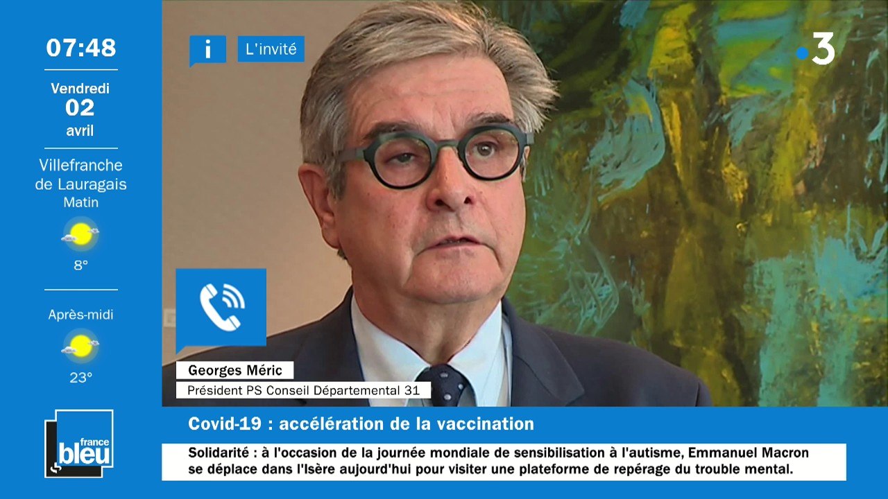 Georges Méric, président du Conseil Départemental de Haute-Garonne