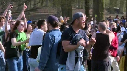 Police charge Brussels April Fool's Day 'party' crowd