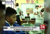 ¡Atención! Inició matrícula extraordinaria para colegios públicos