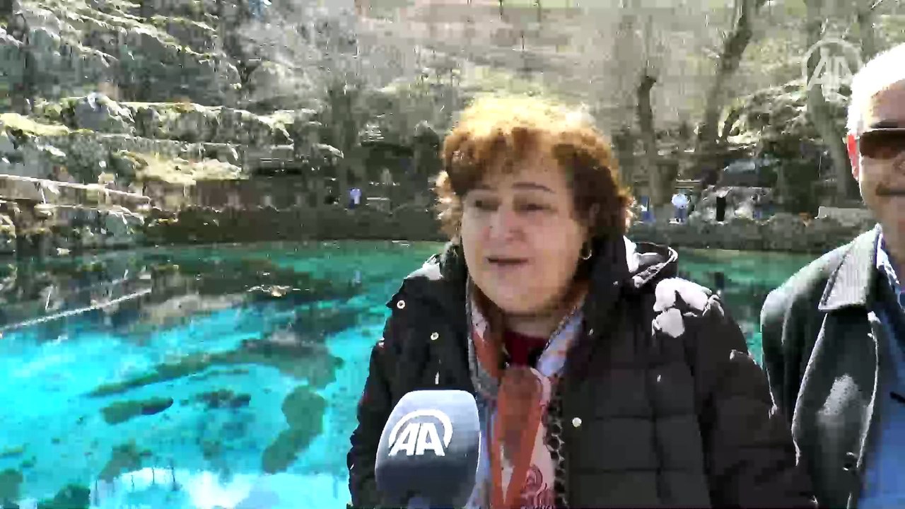 Sivas'ın "doğal akvaryumu" Gökpınar Gölü her mevsim ziyaretçilerini ağırlıyor