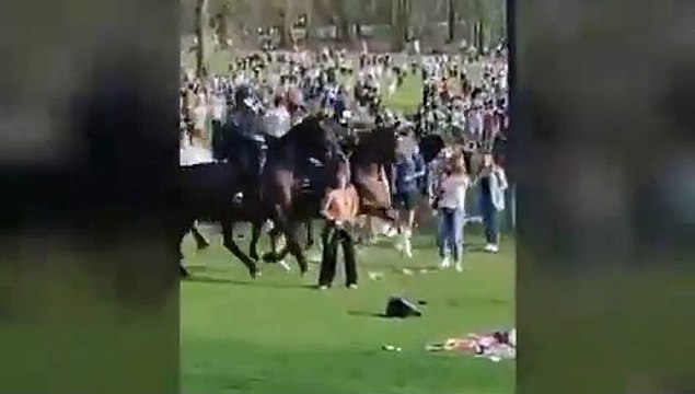 Un policier à cheval percute volontairement une femme à Bruxelles