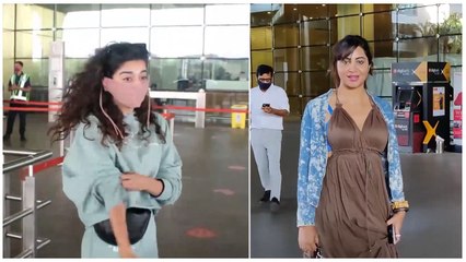 SPOTTED! Mithila Palkar & Arshi Khan at the Airport